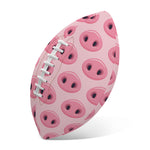 Pink Pig Nose Pattern Print Rugby Ball