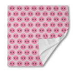 Pink Pig Nose Pattern Print Silk Bandana