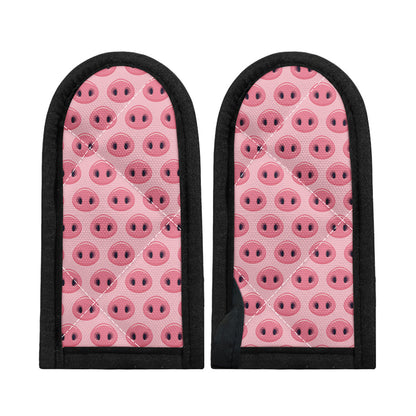 Pink Pig Nose Pattern Print Skillet Handle Cover
