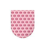 Pink Pig Nose Pattern Print Toilet Lid Cover