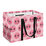 Pink Pig Nose Pattern Print Utility Tote Bag