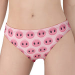 Pink Pig Nose Pattern Print Women's Panties