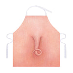 Pink Pig Tail Print Adjustable Apron