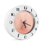 Pink Pig Tail Print Alarm Clock