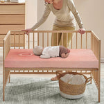 Pink Pig Tail Print Baby Crib Sheet