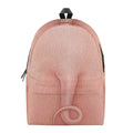 Pink Pig Tail Print School Backpack