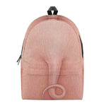 Pink Pig Tail Print Backpack