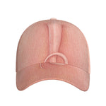 Pink Pig Tail Print Baseball Cap