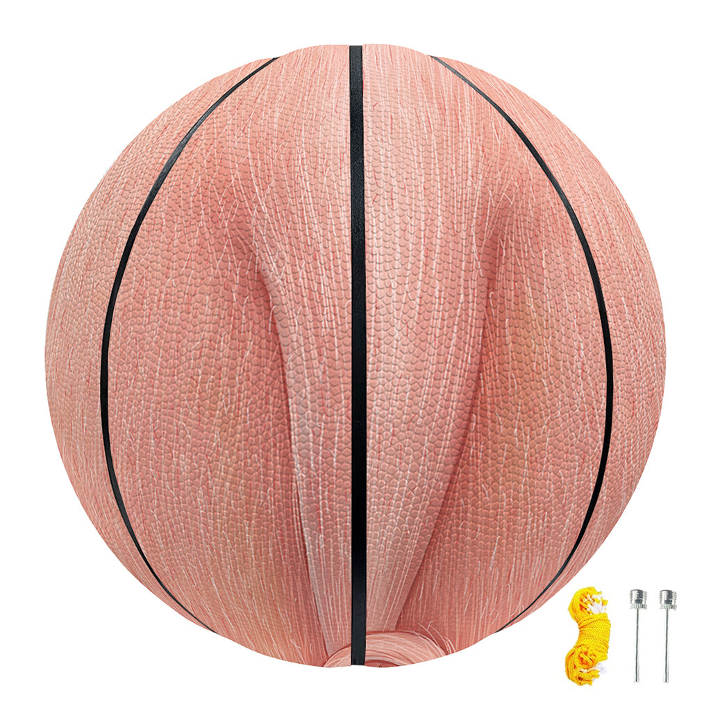 Pink Pig Tail Print Basketball