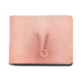 Pink Pig Tail Print Bifold Wallet