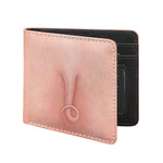 Pink Pig Tail Print Bifold Wallet