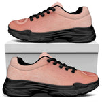 Pink Pig Tail Print Black Chunky Shoes