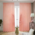 Pink Pig Tail Print Dimout Pencil Pleat Curtains