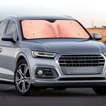 Pink Pig Tail Print Car Windshield Sun Shade