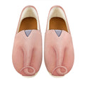 Pink Pig Tail Print Casual Shoes