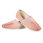 Pink Pig Tail Print Casual Shoes
