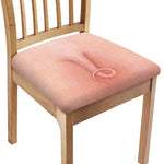 Pink Pig Tail Print Chair Cushion Cover