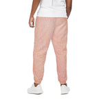 Pink Pig Tail Print Cotton Pants