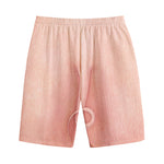 Pink Pig Tail Print Cotton Shorts