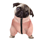Pink Pig Tail Print Dog Zip Up Jacket
