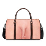 Pink Pig Tail Print Duffle Bag