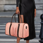 Pink Pig Tail Print Duffle Bag