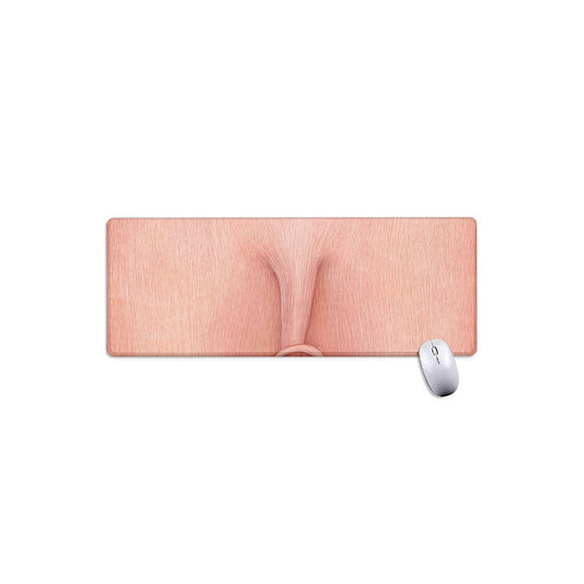 Pink Pig Tail Print Extended Mouse Pad