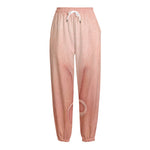 Pink Pig Tail Print Fleece Lined Knit Pants