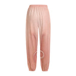 Pink Pig Tail Print Fleece Lined Knit Pants