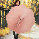 Pink Pig Tail Print Foldable Umbrella