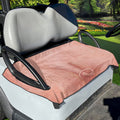 Pink Pig Tail Print Golf Cart Seat Cover