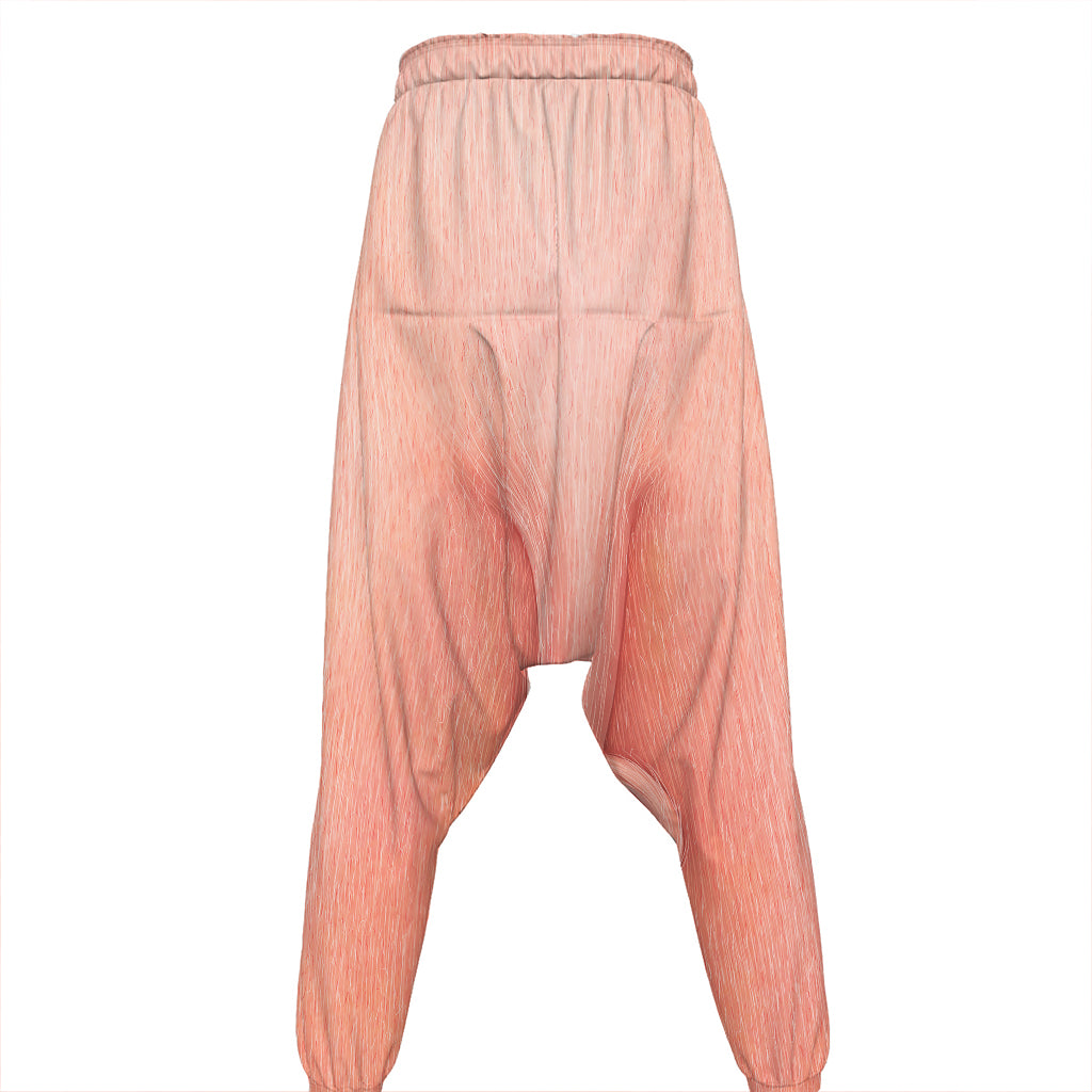 Pink Pig Tail Print Hammer Pants