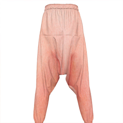 Pink Pig Tail Print Hammer Pants