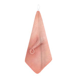 Pink Pig Tail Print Hand Towel