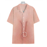 Pink Pig Tail Print Hawaiian Shirt