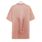 Pink Pig Tail Print Hawaiian Shirt