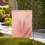 Pink Pig Tail Print House Flag