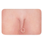 Pink Pig Tail Print Indoor Door Mat