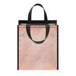 Pink Pig Tail Print Insulated Lunch Tote
