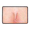 Pink Pig Tail Print Kitchen Mat