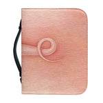 Pink Pig Tail Print Leather Bible Cover