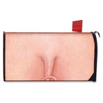Pink Pig Tail Print Mailbox Cover