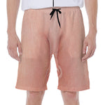 Pink Pig Tail Print Men's Beach Shorts