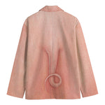 Pink Pig Tail Print Men's Blazer