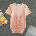 Pink Pig Tail Print Men's Bodysuit