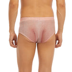 Pink Pig Tail Print Men's Briefs