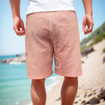 Pink Pig Tail Print Men's Cargo Shorts
