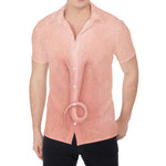 Pink Pig Tail Print Men's Shirt