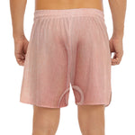 Pink Pig Tail Print Men's Split Running Shorts
