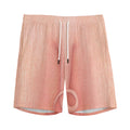 Pink Pig Tail Print Men's Athletic Shorts
